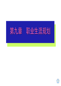 第九章职业生涯规划8582744