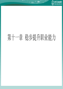 第十一章稳步提升职业能力