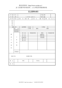 员工招聘申请书(1)