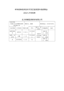 呼和浩特经济技术开发区进校园专场招聘会