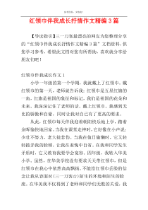 红领巾伴我成长抒情作文精编3篇