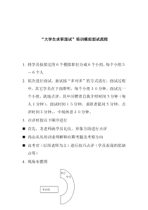 大学生求职与面试模拟招聘流程要点（DOC 6页）