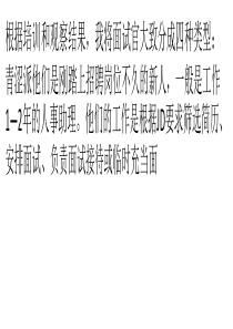 如何应对不同类型的面试官