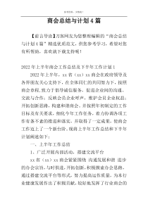 商会总结与计划4篇