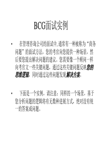 波士顿《BCG面试实例》27页