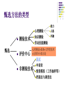 甄选方法的类型