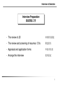 面试准备工作(1)