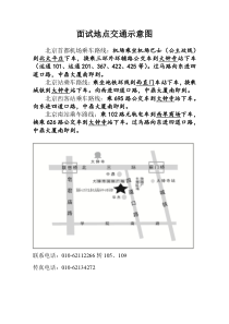 面试地点交通示意图