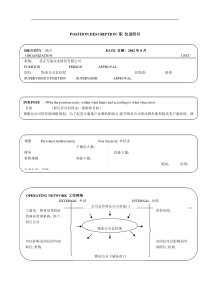 物业公司总经理职位说明书