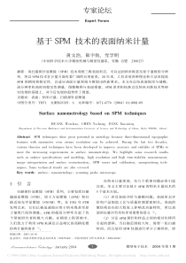 基于SPM技术的表面纳米计量