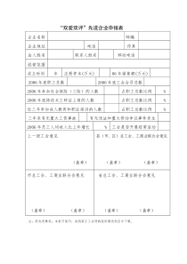 “双爱双评”先进企业申报表等-浙江工会网