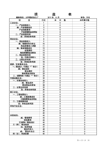 个人独资企业年检报告书_损益表