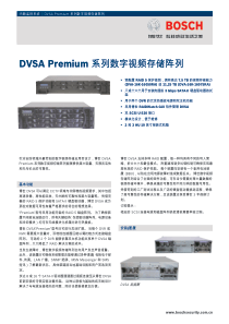 DVSAPremium系列数字视频存储阵列