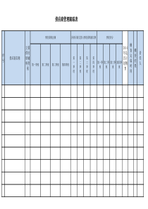 供应商管理跟踪表1