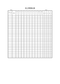 13 员工考绩登记表
