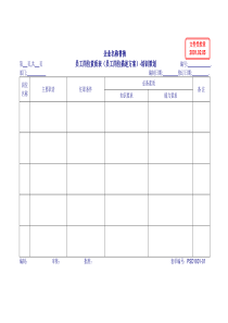 1801-01员工岗位素质表