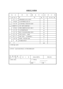 6 间接员工考绩表