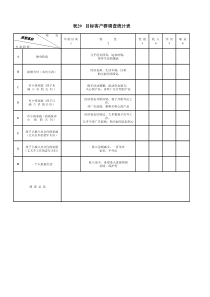 目标客户群调查统计表