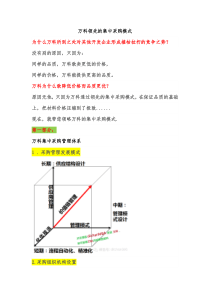 万科领先的集中采购模式