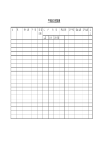 产销状况控制表