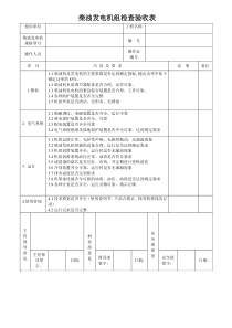 各类机械设备检查验收表(全)（DOC31页）