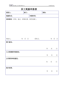 员工奖励处罚表10、11