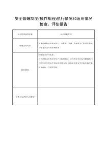 4_安全管理制度_操作规程执行情况和适用情况（DOC33页）