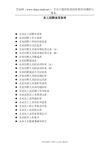 员工招聘录用表单（DOC45页）