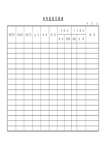 材料验收日报表(1)