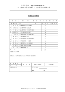 间接员工考绩表(1)