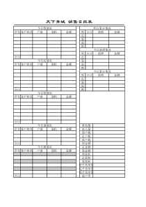 销售日报表