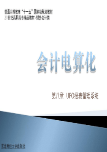 第八章UFO报表管理系统