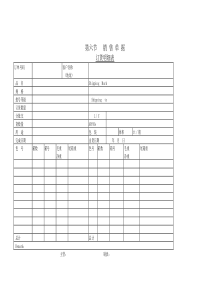 销售订货明细表