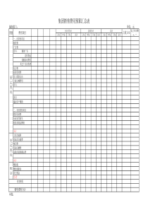 集团销售费用预算汇总表