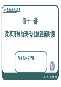 北大中国近现代史纲要课件11改革开放与现代化建设新时期