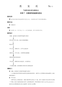 常州工程职院仪器分析测试技术教案1-7气相色谱法：分离条件的选择与优化