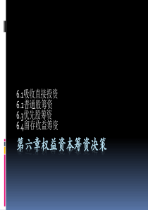 复旦大学财务管理课件06权益资本筹资决策