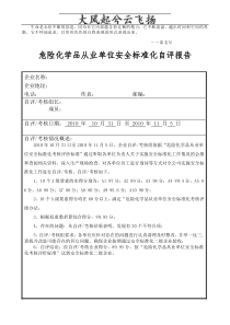 Xkqwet危险化学品从业单位安全标准化自评报告