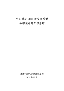 XXXX年质量标准化评定总结1Microsoft Word 文档