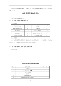 物业管理所需物质条件(1)