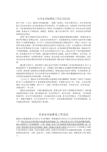 安全标准化汇报相关材料[1]