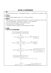 研发部工作交接管理规范