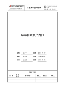 标准化木质户内门(二)