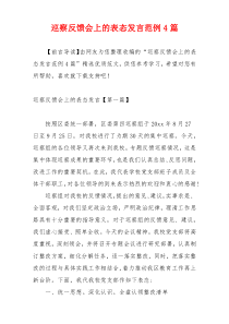 巡察反馈会上的表态发言范例4篇