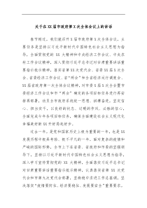 关于在XX届市政府第X次全体会议上的讲话