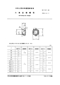 GB-T 1337—1988六角自锁螺母