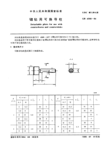 GB4266-84锪钻用可换导柱