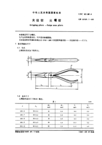 GB6293-1-86夹扭钳尖嘴钳