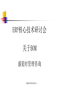 ERP核心技术研讨会