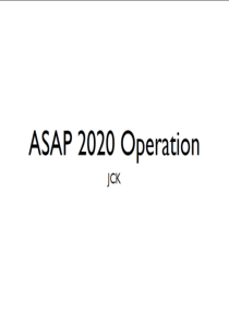 Course-ASAP2020Operation